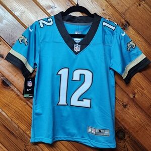 Youth Travis Hunter (#12) Stitched Football Green Jersey